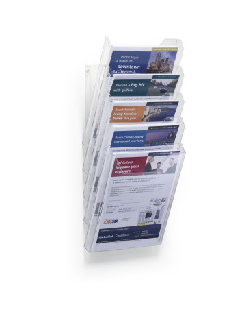 [DUR-858619] Folderhouder tafel/wand Durable Combiboxx XL A4 staand 5-vaks transparant