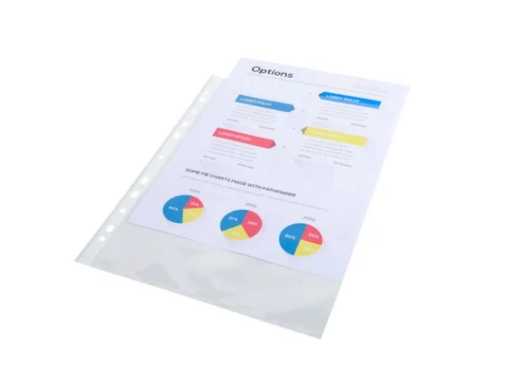 [EXA-5200E] Showtas Exacompta PP A4 60 micron 11-gaats glashelder transparant (100)