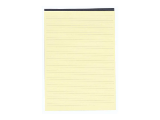 [EXA-5702E] Notitieboekje black block ft 29.7x21cm - geel papier gelijnd 70 bladen 