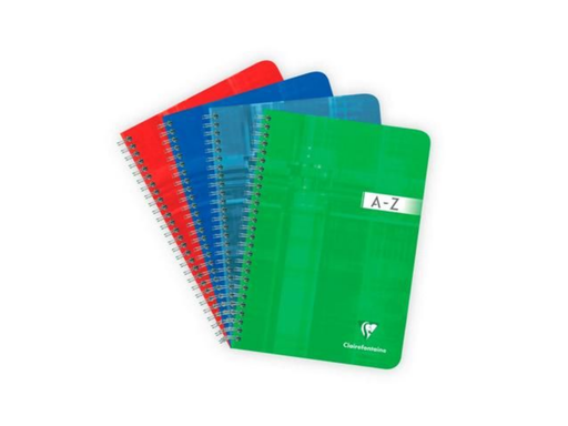 [EXA-8549C] Adresboek Clairefontaine spiraal 148x210mm geruit 180blz assorti