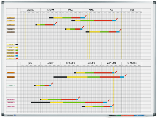 [LM-415000] Jaarplanner Legamaster Premium 6 maanden 90x120cm