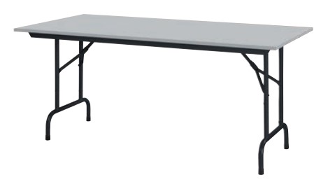 [MUB-VOUW02] Vrijstaande vouwtafel B120xD80xH73cm grijs