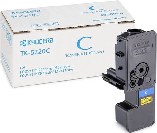 [KYO-TK5220C] Toner Kyocera Color Laser TK-5220 ECOSYS M5521cdn 1.200 pag. CY