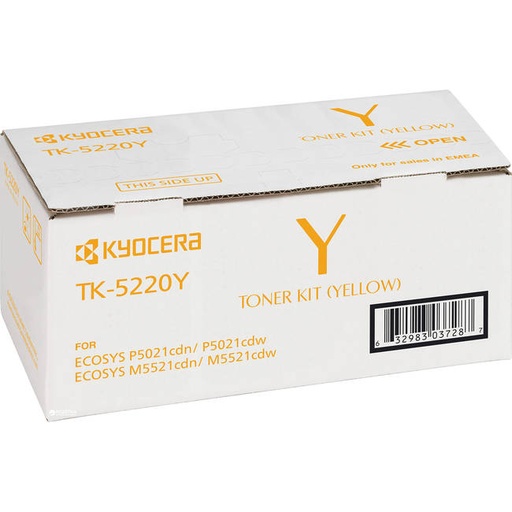 [KYO-TK5220Y] Toner Kyocera Color Laser TK-5220 ECOSYS M5521cdn 1.200 pag. YEL