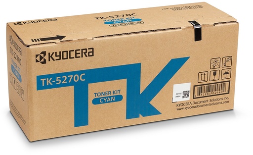 [KYO-TK5270C] Toner Kyocera Color Laser TK-5270 ECOSYS M6630cidn 6.000 pag. CY
