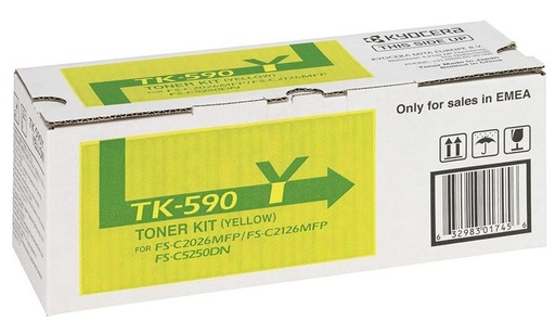 [KYO-TK590Y] Toner Kyocera Color Laser TK-590 FS-C2026MFP 5.000 pag. YEL