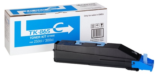 [KYO-TK865C] Toner Kyocera Color Laser TK-865 TASKalfa 250ci 12.000 pag. CY