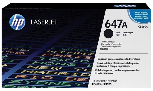 [HP-HPCE260A] Toner HP Color Laser 647A Color LaserJet Enterprise CP4525dn 8.500 pag. BK