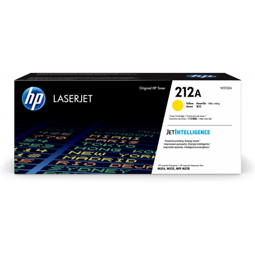 [HP-HPW2122A] Toner HP Color Laser 212A LaserJet Enterprise M554dn 4.500 pag. YEL