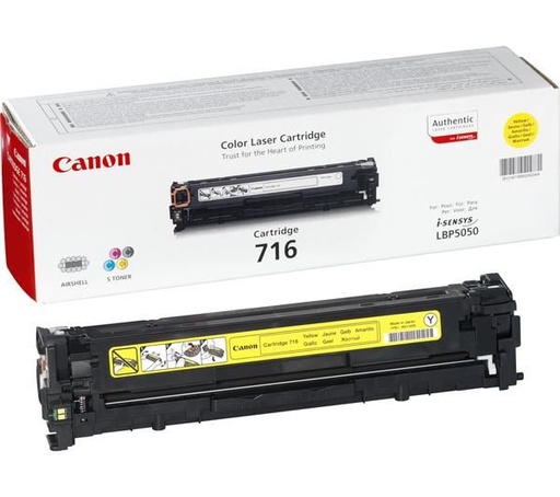 [CAN-716Y] Toner Canon Color Laser 716 i-SENSYS LBP5050 1.500 pag. YEL