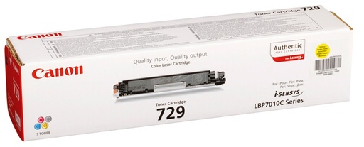 [CAN-729Y] Toner Canon Color Laser 729 i-SENSYS LBP7010C 1.000 pag. YEL