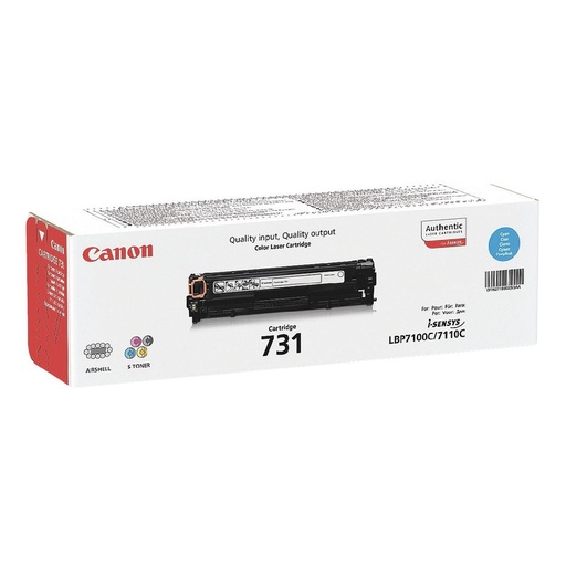 [CAN-731C] Toner Canon Color Laser 731 i-SENSYS LBP7100Cn 1.500 pag. CY