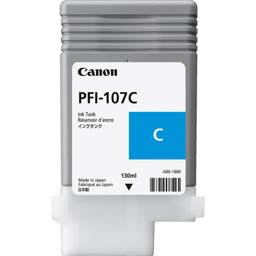[CAN-PFI-107C] Cartridge Canon Inkjet PFI-107 imagePROGRAF iPF670 130ml CY