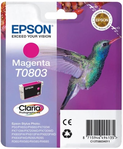 [EPS-T080340] Cartridge Epson Inkjet T0803 Stylus Photo P50 460 pag. MAG