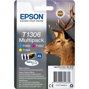 [EPS-T130640] Cartridge Epson Inkjet T1306 Stylus SX525WD 3x10,1ml RAINBOWPACK C/M/Y