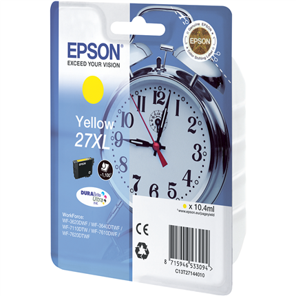 [EPS-T271440] Cartridge Epson Inkjet 27XL WorkForce WF-3620DWF 1.100 pag. YEL