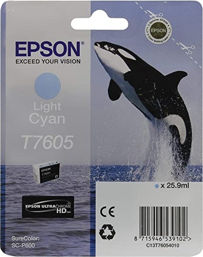 [EPS-T760540] Cartridge Epson Inkjet T7605 SureColor P600 25,9ml LIGHT CY