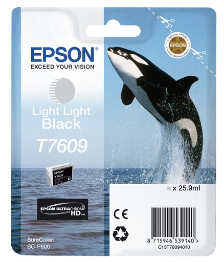 [EPS-T760940] Cartridge Epson Inkjet T7609 SureColor P600 25,9ml LIGHT LIGHT BK
