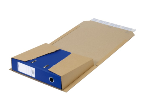 [VER-DOOS21] Archiefdoos ordner enkele golf 320x290x35-80mm zelfkl bruin (25)