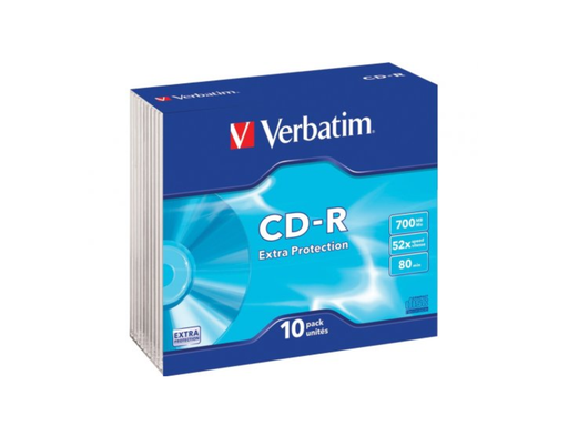 [DIS-43415] CD-R Verbatim 700mb 80min 52X slimcase (10)