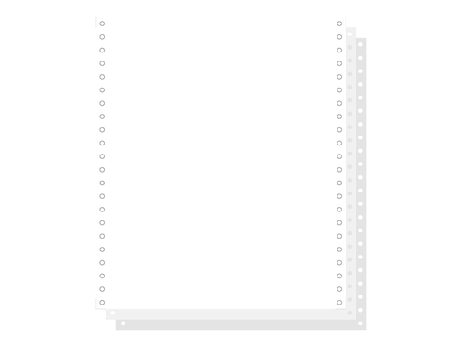 [KET-62413] Blanco ft.11"x240 3-voud 56gr afscheurbare pinfeed ncr wit (1000)