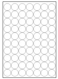 [ETI-31800163] Etipage 70 etik/bl Ø 25 wit 100bl/d