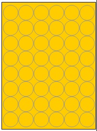 [ETI-31800580] Etiketten Etipage 48 etik/bl Ø32mm 100bl/d fluo oranje