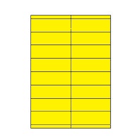 [ETI-40100206] Etiketten Etipage 16 etik/bl 105x35mm 200bl/d geel