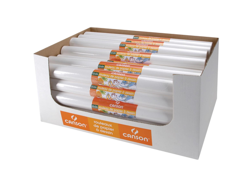 [TIM-0003210] Tekenpapier Canson 50cmx5m 90gr op rol wit