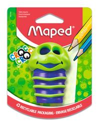 [TIM-001700] Potloodslijper Maped Croc Croc met opvangbakje plastic 2-gaats assorti