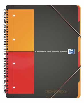 [TIM-001801] Spiraalboek Oxford International Organiserbook PP A4+ geruit 160blz