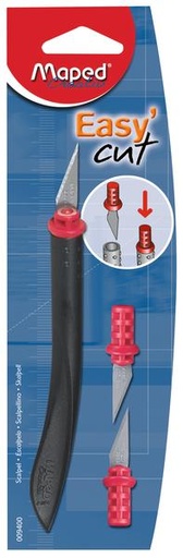[TIM-009400] Scalpel Maped Easy'Cut inclusief 2 reservekoppen