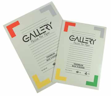 [TIM-01305] Tekenblok Gallery 21x29,7cm 120gr wit 24vel