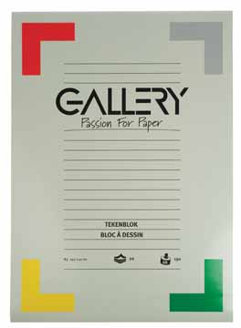 [TIM-01310] Tekenblok Gallery 42x29,7cm 190gr wit 24vel