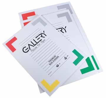 [TIM-01314] Tekenblok Gallery 24x32cm 190gr wit 20vel