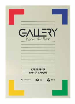 [TIM-01321] Kalkpapier Gallery A4 70-75gr 50vel
