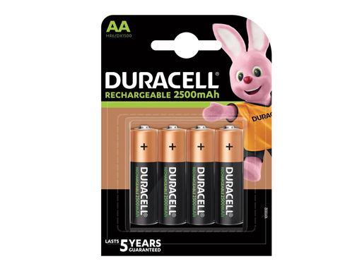 [TIM-057043] Batterij Duracell Precharged oplaadbaar AA (4)