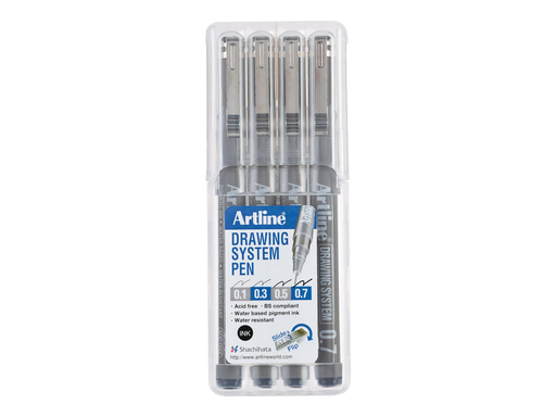 [TIM-0693200] Fineliner Artline Drawing System 0,1/0,3/0,5/0,7mm (4)