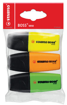 [OUT-07311] Markeerstift Stabilo Boss Original Mini assorti (3)
