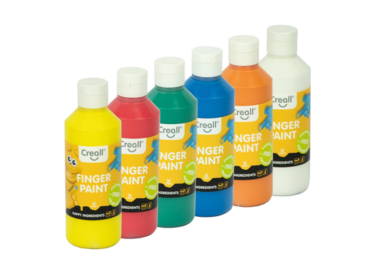 [TIM-07835] Vingerverf Creall Happy 250ml assorti (6)