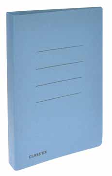 [TIM-1001] Hechtmap met glijder Classex schrift 18,2x23cm karton blauw