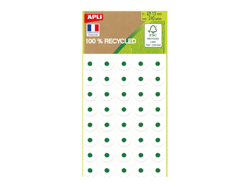 [TIM-101342] Versterkingsringen Apli 13mm gerecycleerd wit (240)