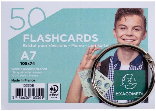 [TIM-10330E] Systeemkaart A7 gelijnd assorti (50)