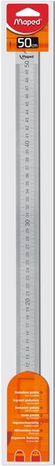 [TIM-118500] Meetlat aluminium Maped 50cm RVS schaalverdeling
