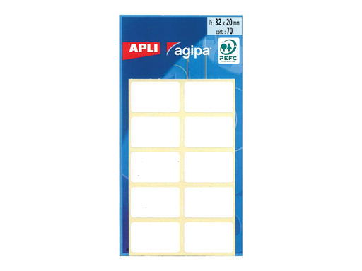 [TIM-11910] Etiketten Apli 20x32mm wit (70)
