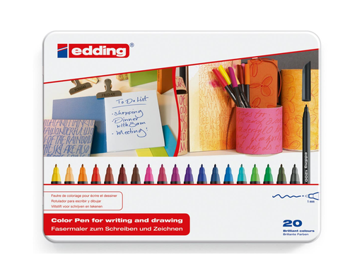 [TIM-1200-20] Viltstift Edding 1200 1mm assorti (20)