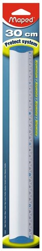 [TIM-120030] Meetlat aluminium Maped 30cm rubberen hoeken