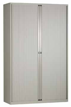 [MUB-ROLDEUR08] Roldeurkast Bisley 198x120x43cm (hxbxd) lichtgrijs