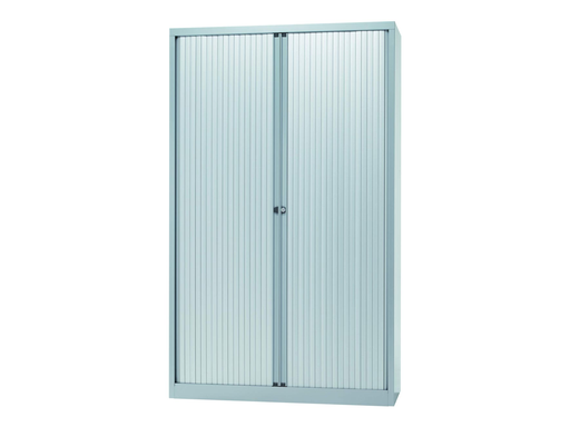 [MUB-ROLDEUR09] Roldeurkast Bisley 198x120x43cm (hxbxd) zilver