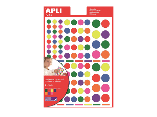 [TIM-12970] Etiketten Apli kids cirkels assorti (6)